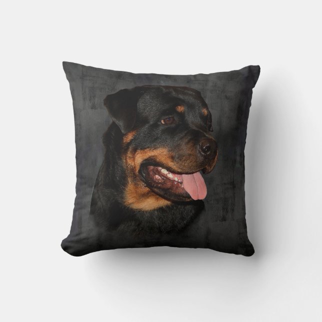 Rottweiler Kissen (Vorderseite)