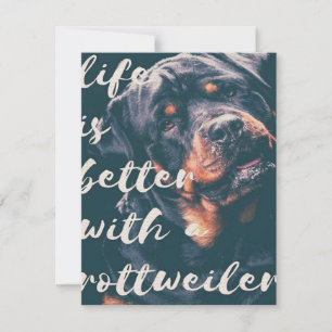 Rottweiler-Kunst Einladung