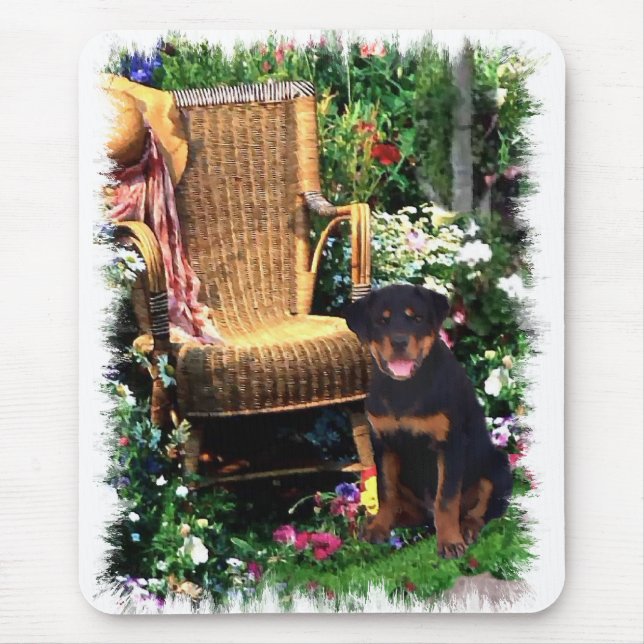 Rottweiler Kunstgeschenke Mousepad (Vorne)