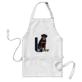 Rottweiler Kunstgeschenke Schürze