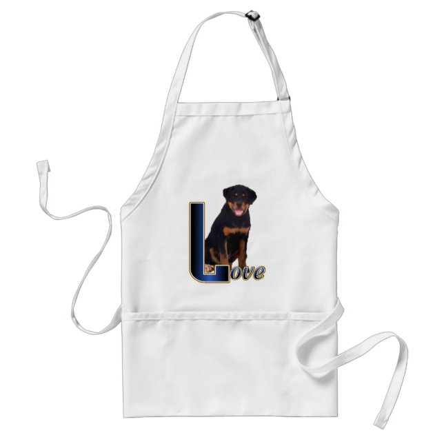 Rottweiler Kunstgeschenke Schürze (Vorne)