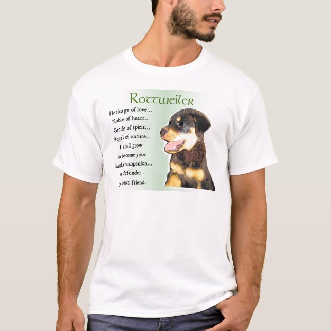 Rottweiler Kunstgeschenke T-Shirt (Vorderseite)