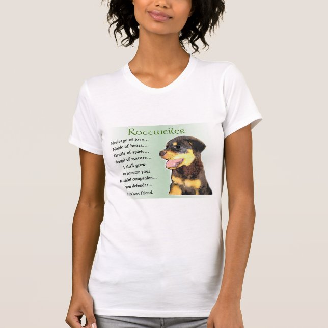 Rottweiler Kunstgeschenke T-Shirt (Vorderseite)