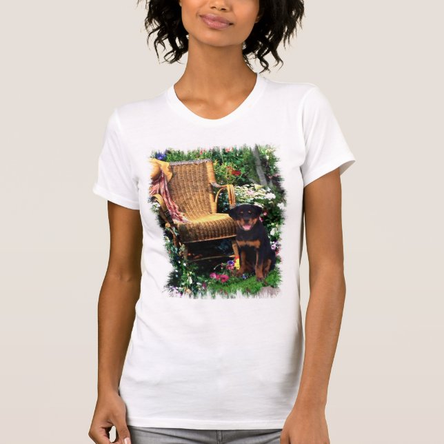 Rottweiler Kunstgeschenke T-Shirt (Vorderseite)