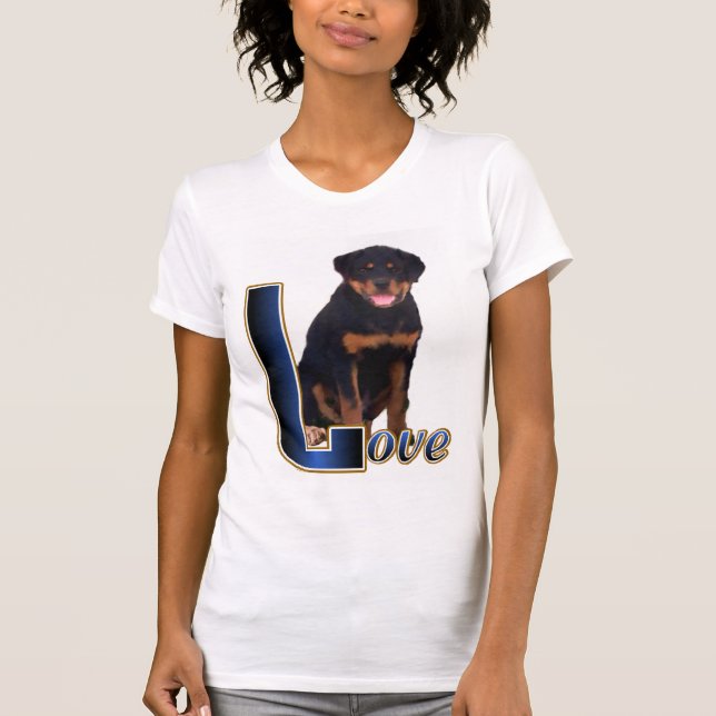 Rottweiler Kunstgeschenke T-Shirt (Vorderseite)