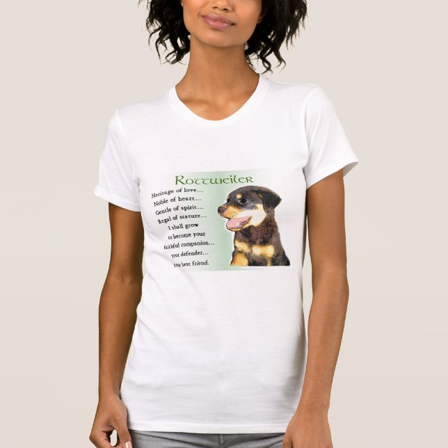Rottweiler Kunstgeschenke T-Shirt (Vorderseite)