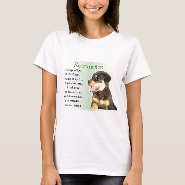 Rottweiler Kunstgeschenke T-Shirt (Vorderseite)