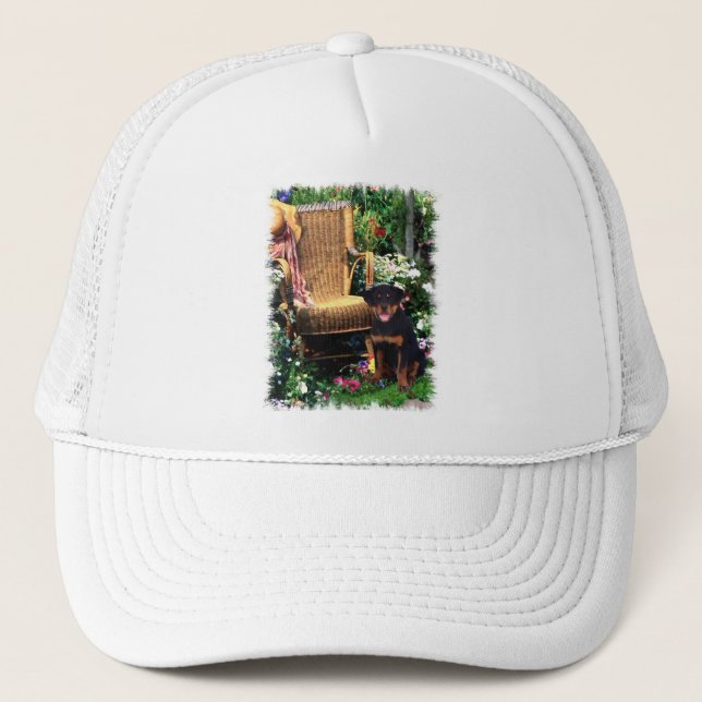 Rottweiler Kunstgeschenke Truckerkappe (Vorderseite)