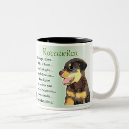 Rottweiler Kunstgeschenke Zweifarbige Tasse