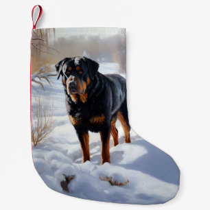 Rottweiler Lass es schneien Weihnachten Kleiner Weihnachtsstrumpf