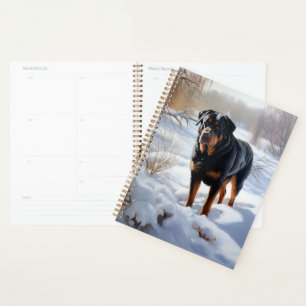 Rottweiler Lass es schneien Weihnachten Planer