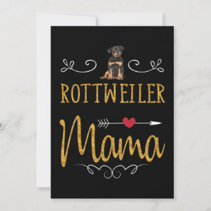 Rottweiler Liebe Mama Feiertagskarte