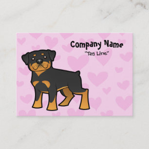 Rottweiler Liebe Visitenkarte