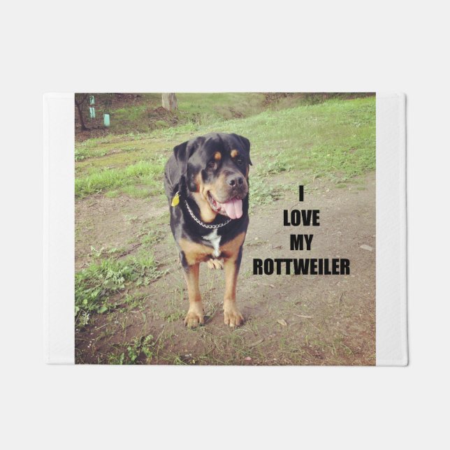 rottweiler Liebe w pictan Fußmatte (Vorderseite)