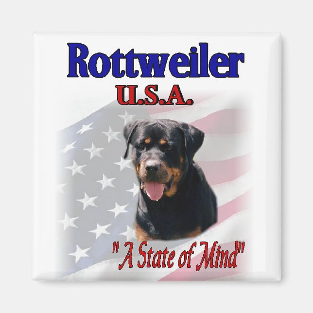 Rottweiler Liebespaare Magnet (Vorne)