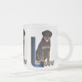 Rottweiler Liebespaare Mattglastasse