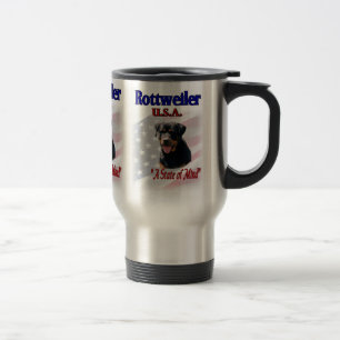 Rottweiler Liebespaare Reisebecher