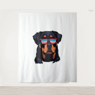 Rottweiler Liebespaare Wandteppich