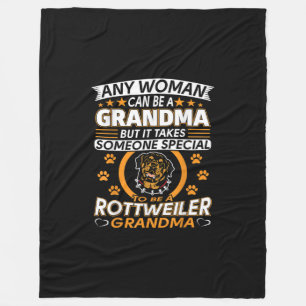 Rottweiler Liebhaber Oma beste Geschenkidee Rottwe Fleecedecke