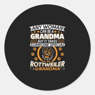 Rottweiler Liebhaber Oma Beste Geschenkidee Rottwe Runder Aufkleber