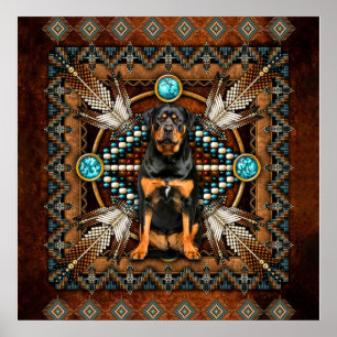 ROTTWEILER Lover Gift, Funny Rottweiler Dog Gesche Poster