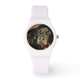 Rottweiler Lover Pet Portrait Armbanduhr