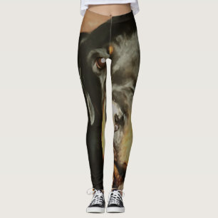 Rottweiler Lover Pet Portrait Leggings