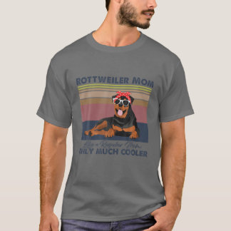 Rottweiler Mama Bandana Match Vintag Muttertag T-Shirt