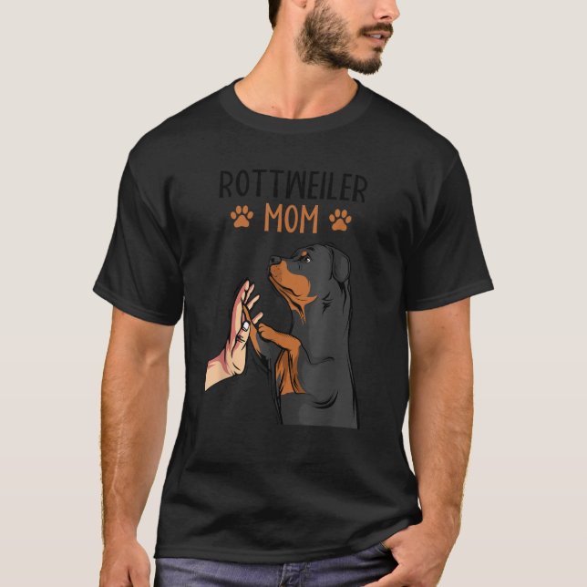 Rottweiler Mama Dogs Mum Woman Mother s Day Women  T-Shirt (Vorderseite)