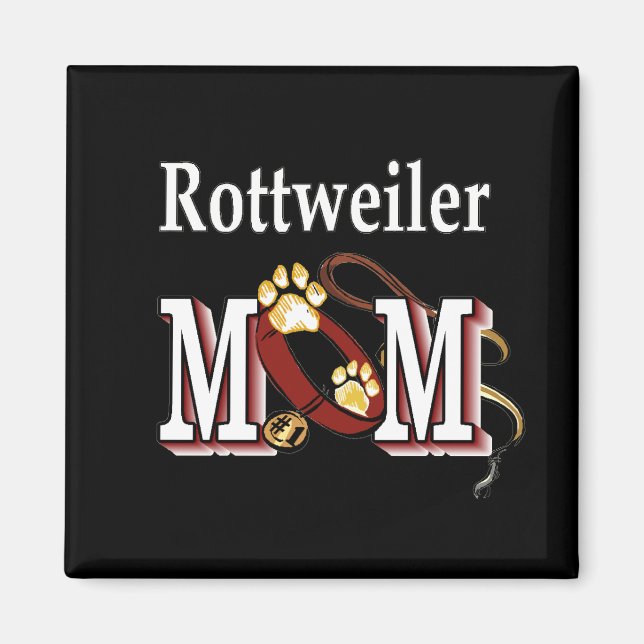 Rottweiler MAMA Geschenke Magnet (Vorne)