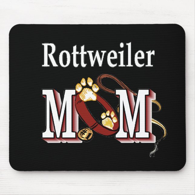 Rottweiler MAMA Geschenke Mousepad (Vorne)