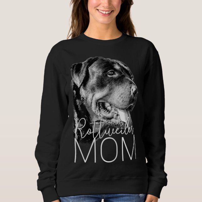 Rottweiler-Mama - Hund Sweatshirt (Vorderseite)