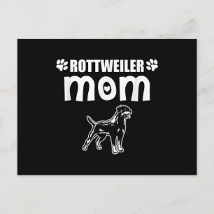 Rottweiler Mama I Dog Mama Eigentümer Geschenk Postkarte