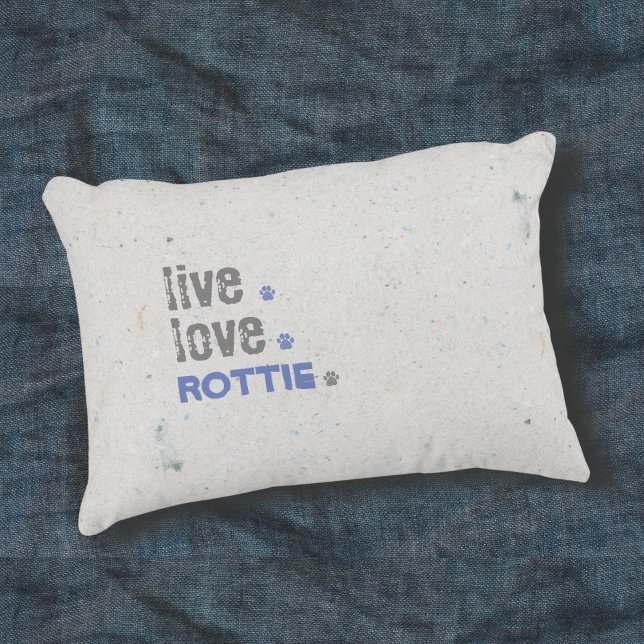 Rottweiler Mama Live Liebe Rottie Akzente Kissen (Rottie lovers, this throw pillow is perfect to show off your favorite pup!)