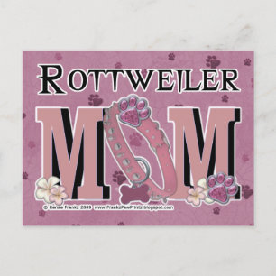 Rottweiler-MAMA Postkarte