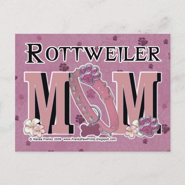 Rottweiler-MAMA Postkarte (Vorderseite)
