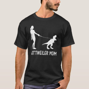 Rottweiler Mama Rottie Mama Dog Rott Dinosaurier F T-Shirt