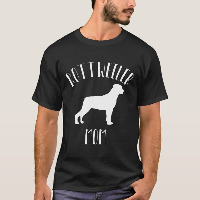 Rottweiler Mama Rottweiler Shirt (Vorderseite)