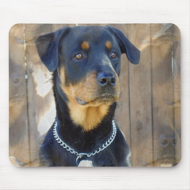 Rottweiler Mausunterlage Mousepad (Vorne)
