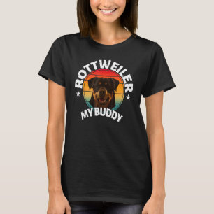 Rottweiler Mein Kumpel Retro Süße Hunde T-Shirt