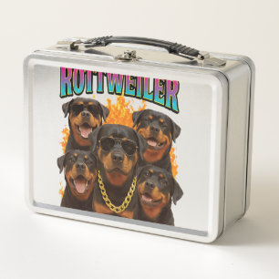 Rottweiler Metall Brotdose