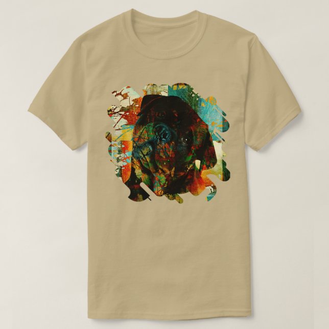 Rottweiler Metzgerhund Digital Art 3 T-Shirt (Design vorne)