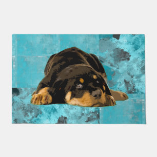 Rottweiler - Metzgerhund Welpe Fußmatte