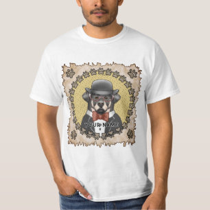Rottweiler mit Brille T-Shirt