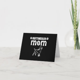 Rottweiler Mom I Dog Mom Owner Gift Dankeskarte