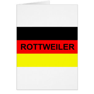 Rottweiler-Name auf der Flagge