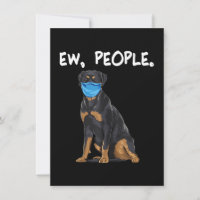Rottweiler Neumenschen tragen Gesichtsmaske