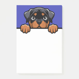 Rottweiler Niedlich Peeking Rottie Dog Lover Gesch Post-it Klebezettel