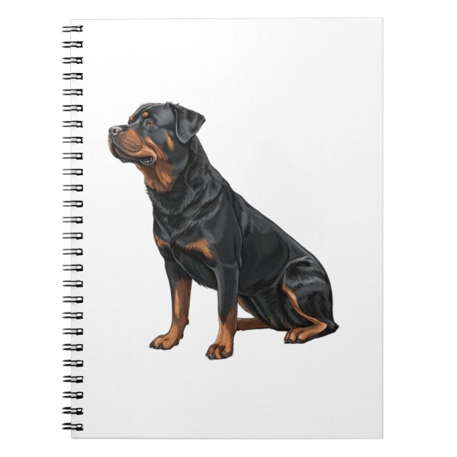 Rottweiler Notizblock (Vorderseite)