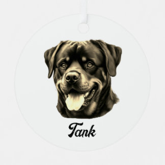 Rottweiler Ornament Aus Metall
